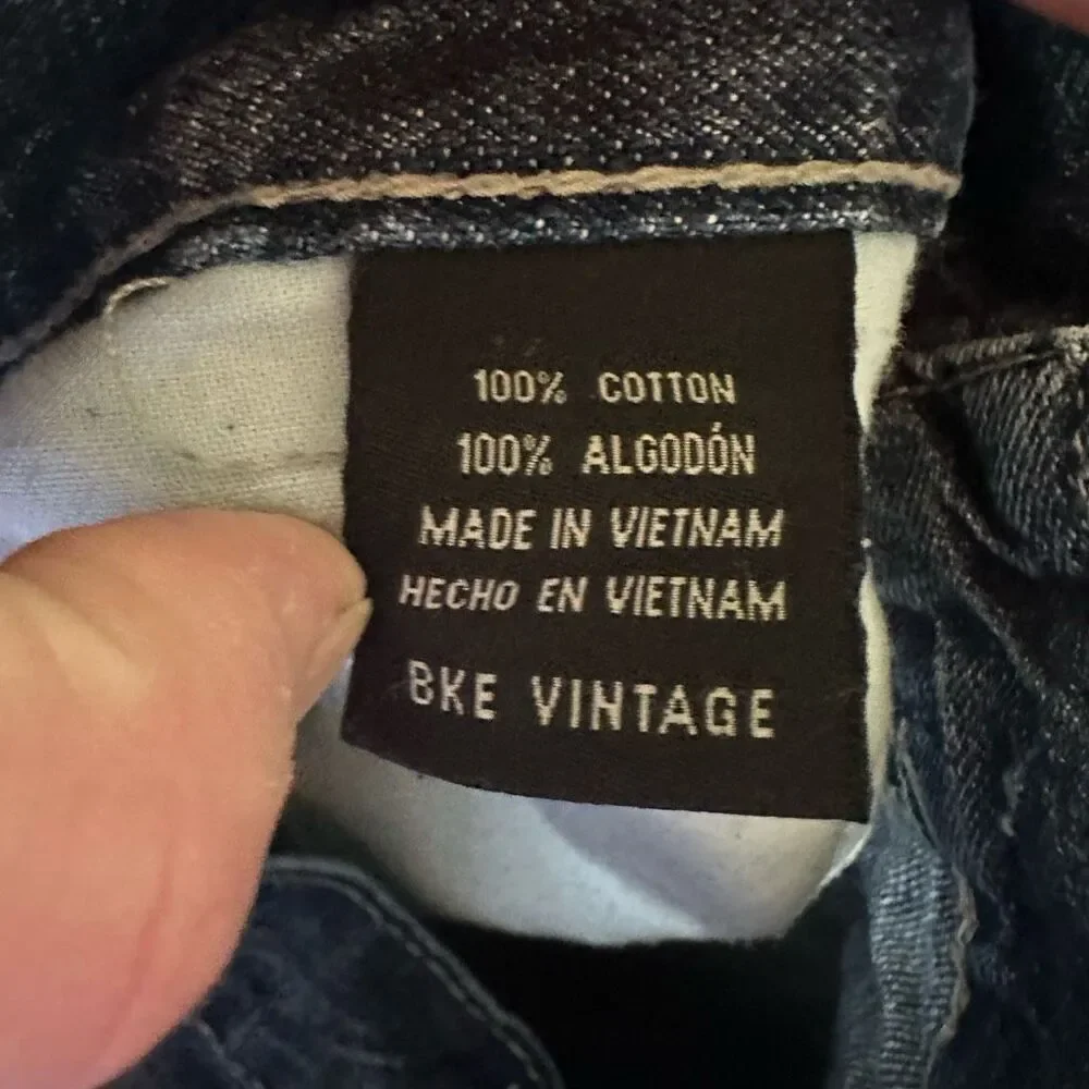 BKE Welder Straight distressed 36L cowboy normcore jeans